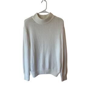 NWOT Aerie Long Sleeve Mock Neck Pullover Sweater White Women's Small Petite